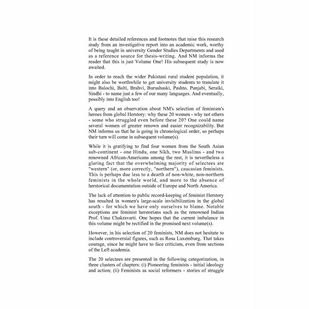 Tareekh Ki Azeem Feminist Auratein - Naeem Mirza