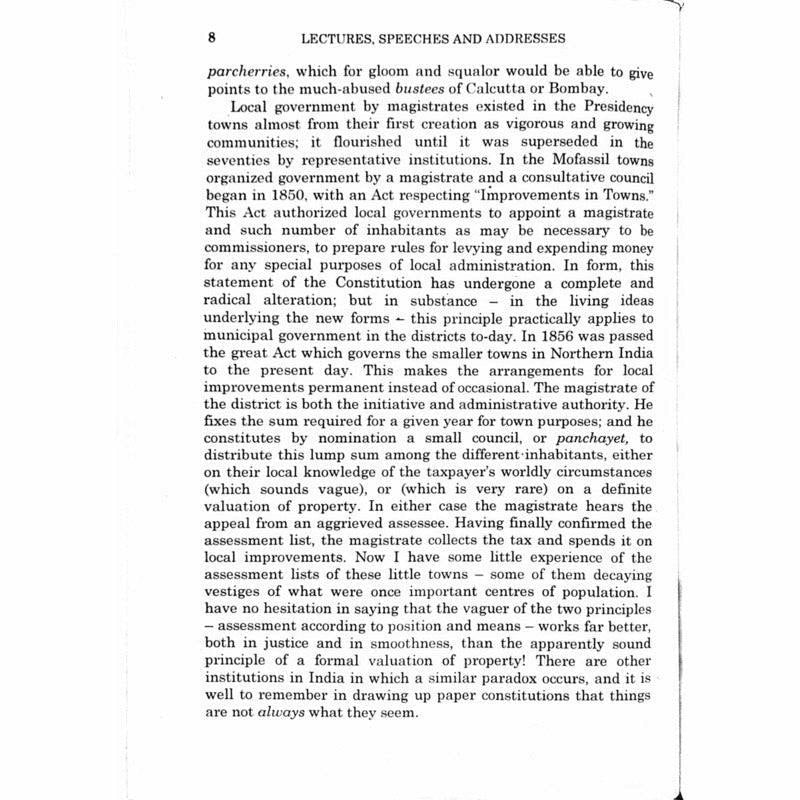 Abdullah Yusuf Ali's Lectures, Speeches and Addresses