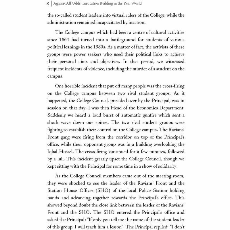 Against All Odds: Institution Building in the Real World