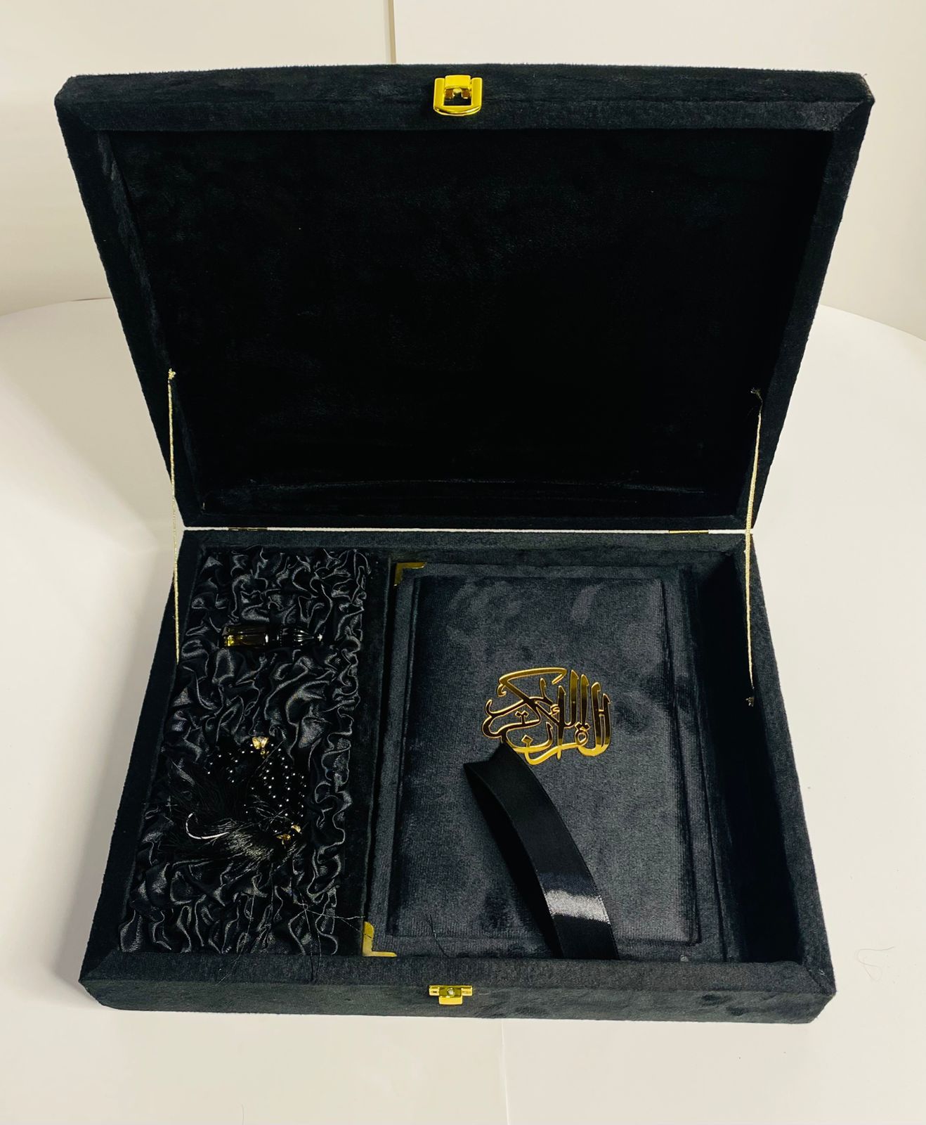 Luxurious embroidery bridal gift set  with beautiful tabseeh and ittar