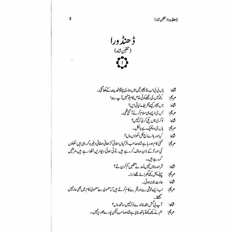 Dhandoora : Talqeen Shah  -  Ashfaq Ahmad - اشفاق احمد