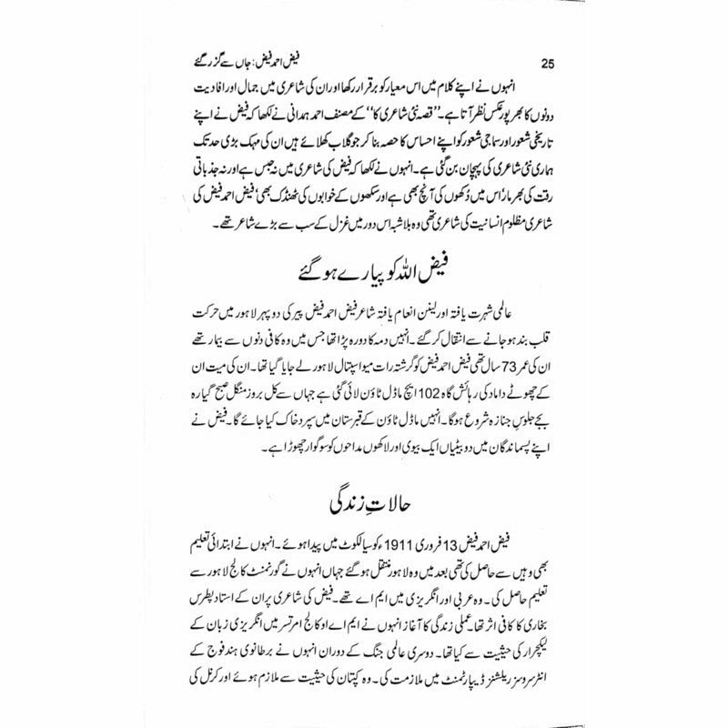 Faiz Ahmad Faiz: Jaan Say Guzar Gaye
