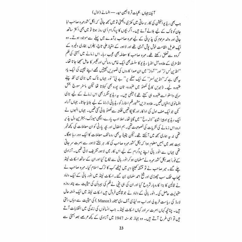 Kulliyaat-e-Quratulain Haider - Aaina-e-Jahaan (1) - Afsanay