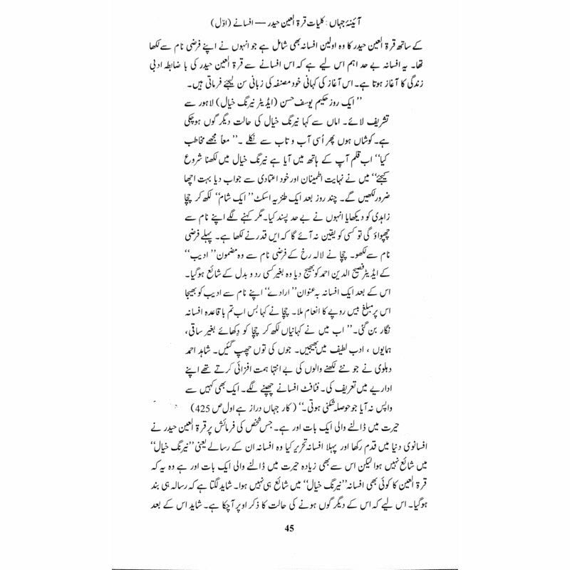 Kulliyaat-e-Quratulain Haider - Aaina-e-Jahaan (1) - Afsanay