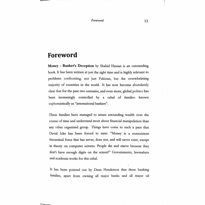 Money: Banker's Deception