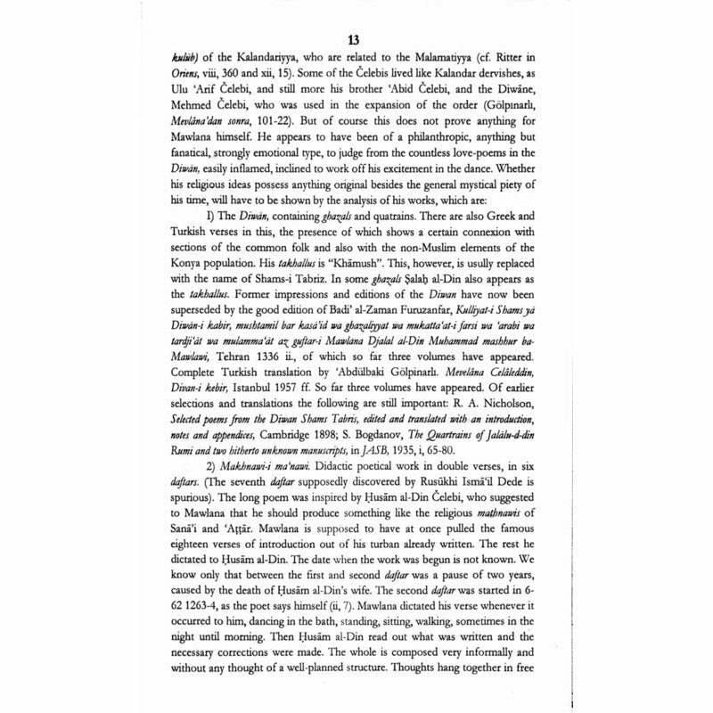 Rumi In Light Of Eastern Western Scholarship