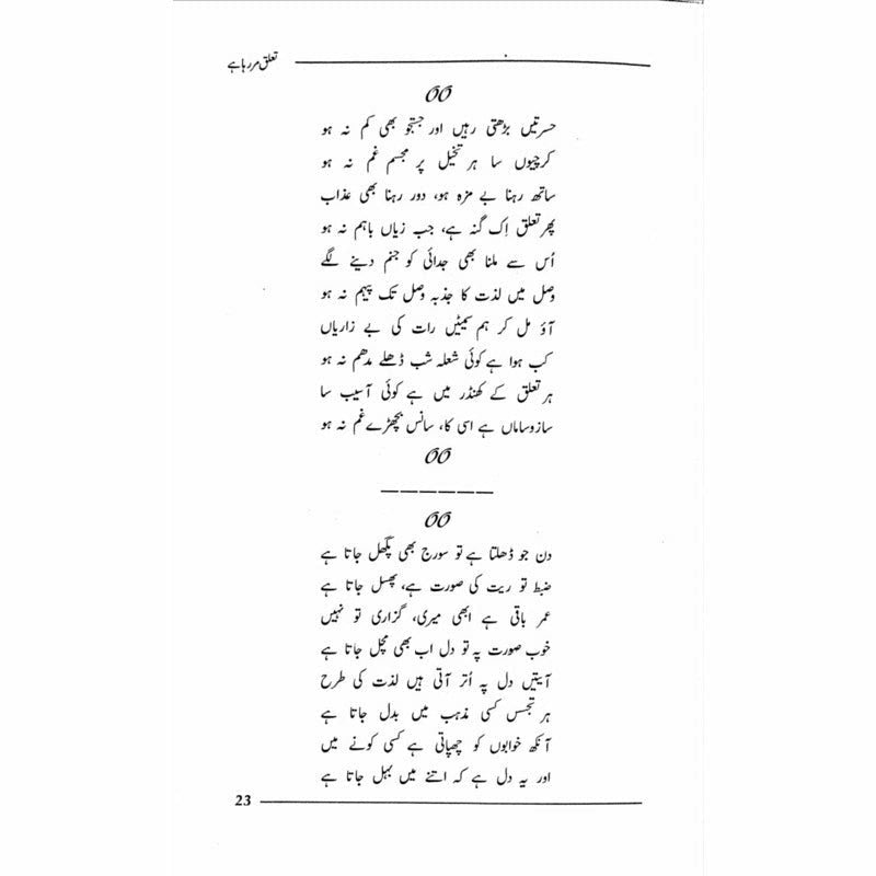 Ta&#39;aluq Mar Raha Hai