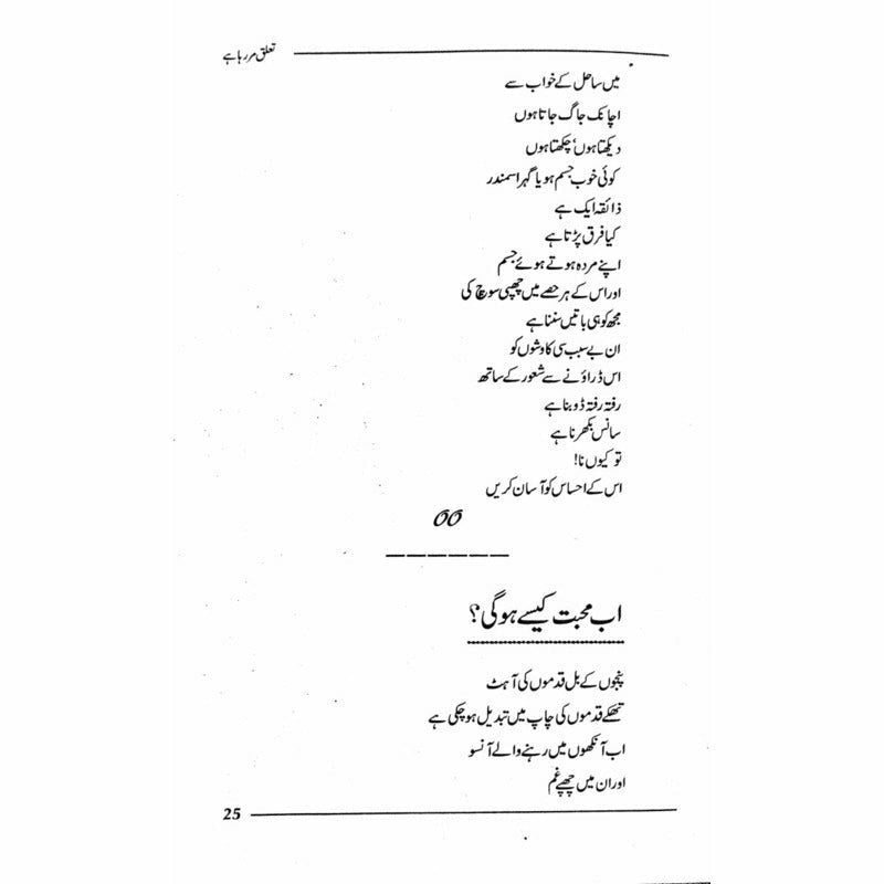 Ta&#39;aluq Mar Raha Hai