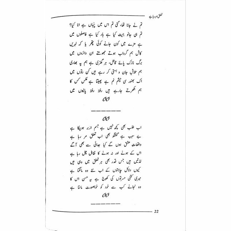 Ta&#39;aluq Mar Raha Hai