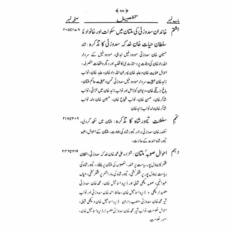 Tareekh-E-Afghanistan:Bahawala Tareekh Sadzai