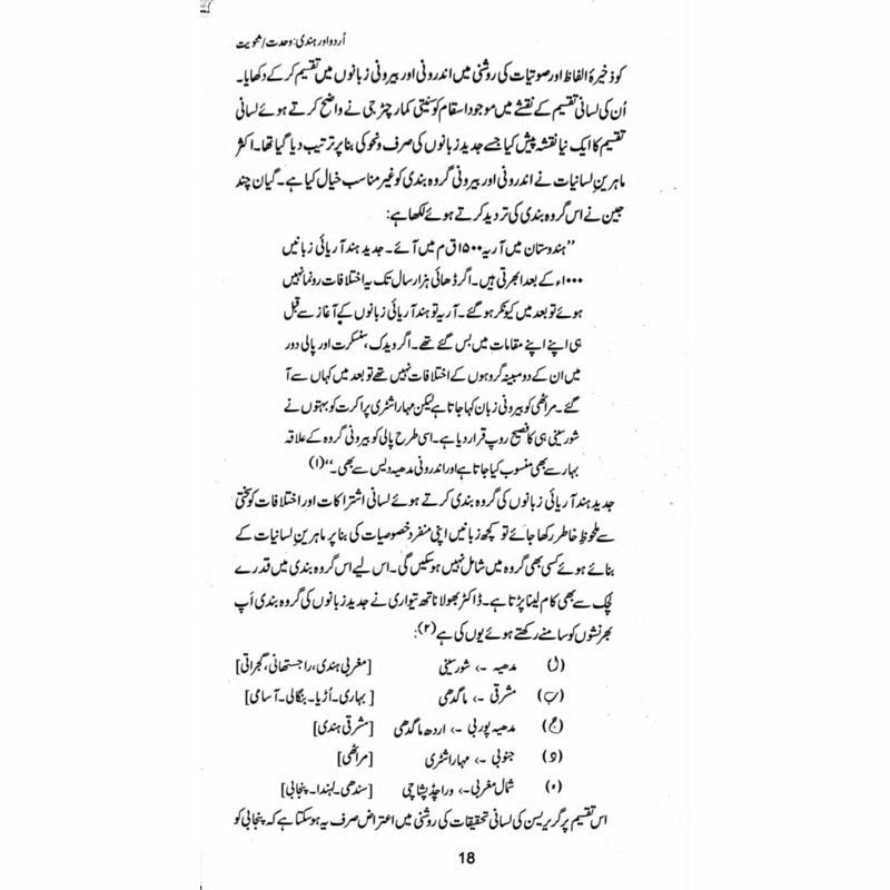 Urdu aur Hindi: Wahdat/Sanviat